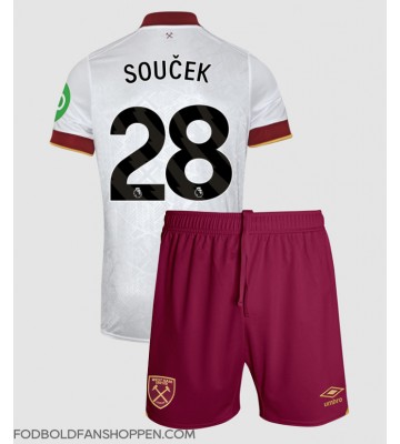 West Ham United Tomas Soucek #28 Tredjetrøje Børn 2024-25 Kortærmet (+ Korte bukser)